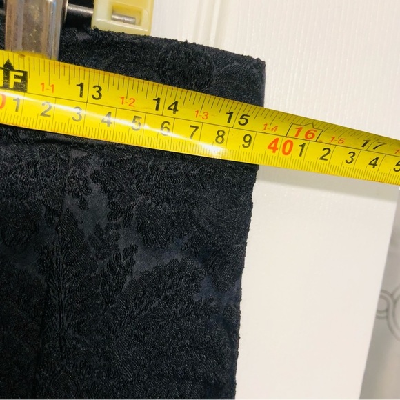 Dolce  & Gabbana large 10-12 black brocade dress pants flat front zip ankle - Picture 11 of 16